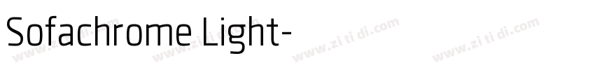 Sofachrome Light字体转换